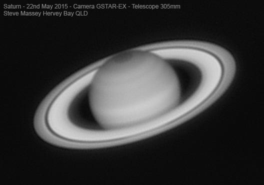 Saturn from 12 inch Sky-Watcher Newtonian